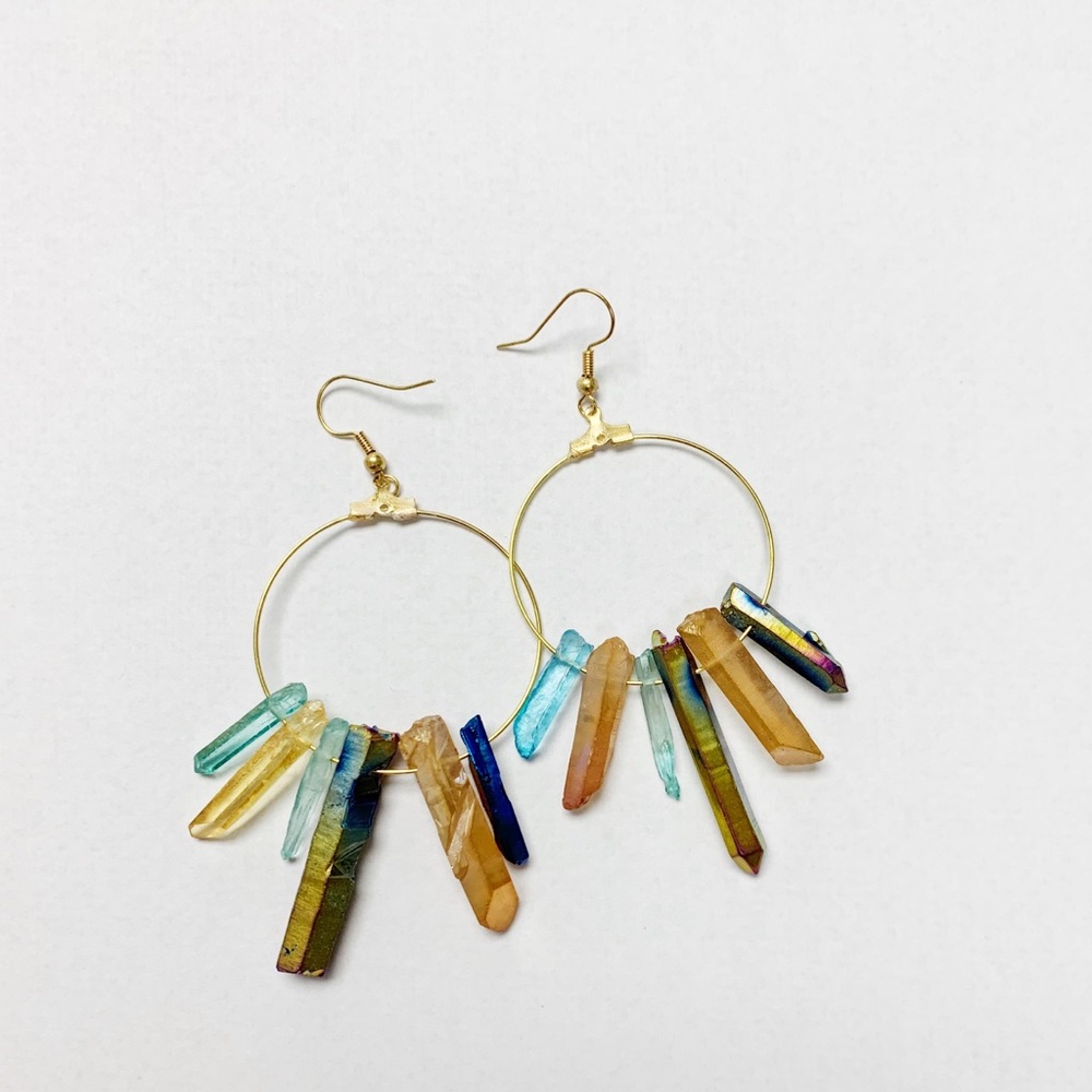 Stone earrings